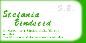 stefania bindseid business card